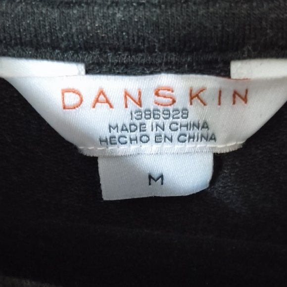 Danskin Black Long Sleeve Sweatshirt Size Medium - Picture 2 of 6